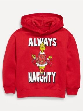 The Grinch Kids Sweatshirt Size 6/7 Unisex Holiday Hoodie